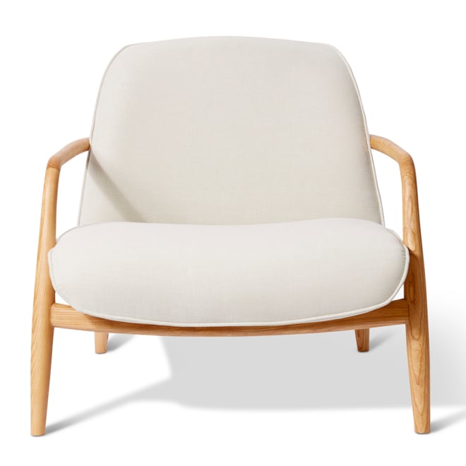 Elio Chair - Cream/Natural, 77cm (H)
