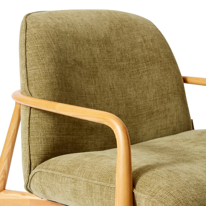 Elio Chair - Olive/Natural, 77cm (H)