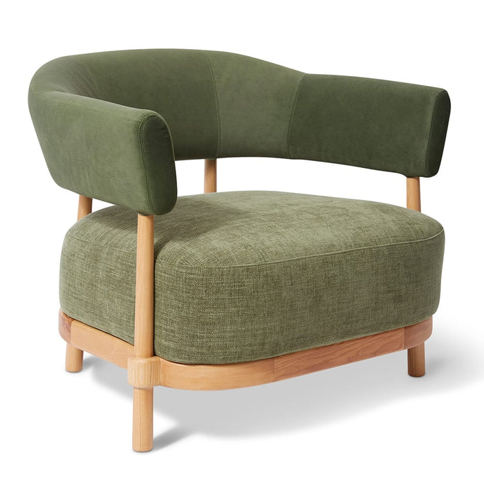Leon Chair - Green/Natural, 71cm (H)