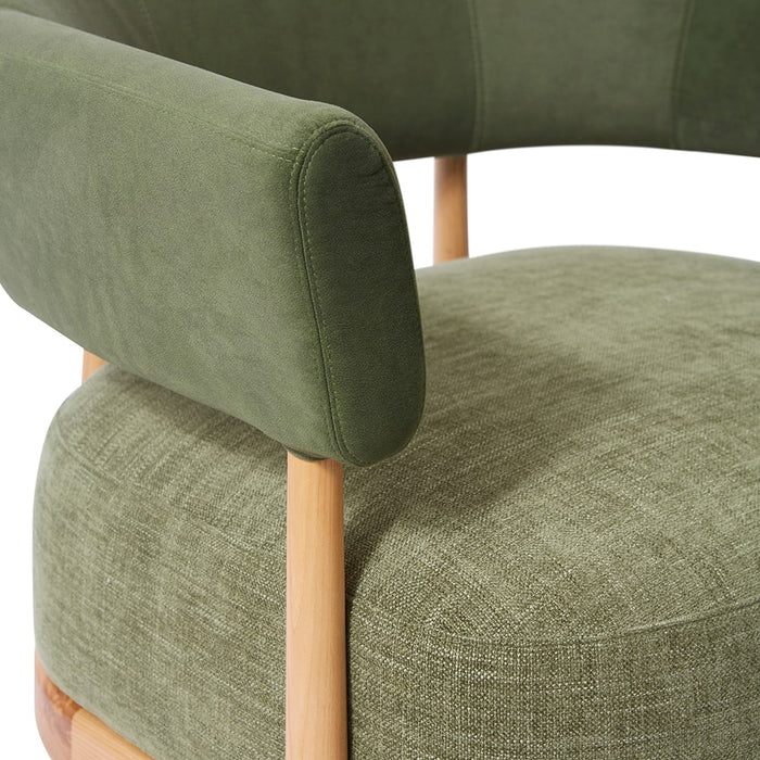 Leon Chair - Green/Natural, 71cm (H)