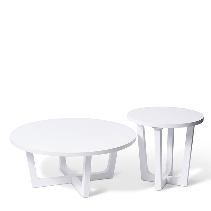 Jengo Coffee Table - White, 40cm (H)