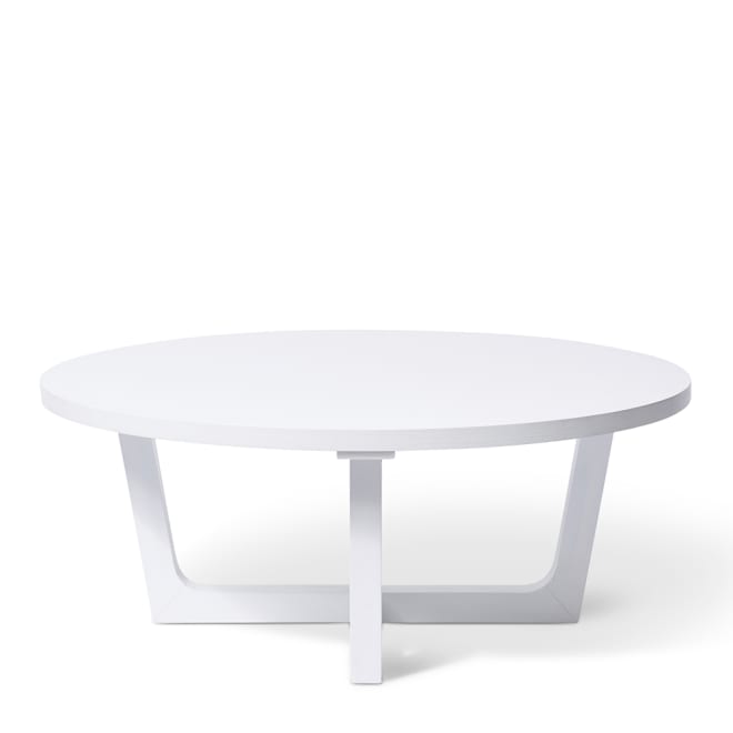 Jengo Coffee Table - White, 40cm (H)
