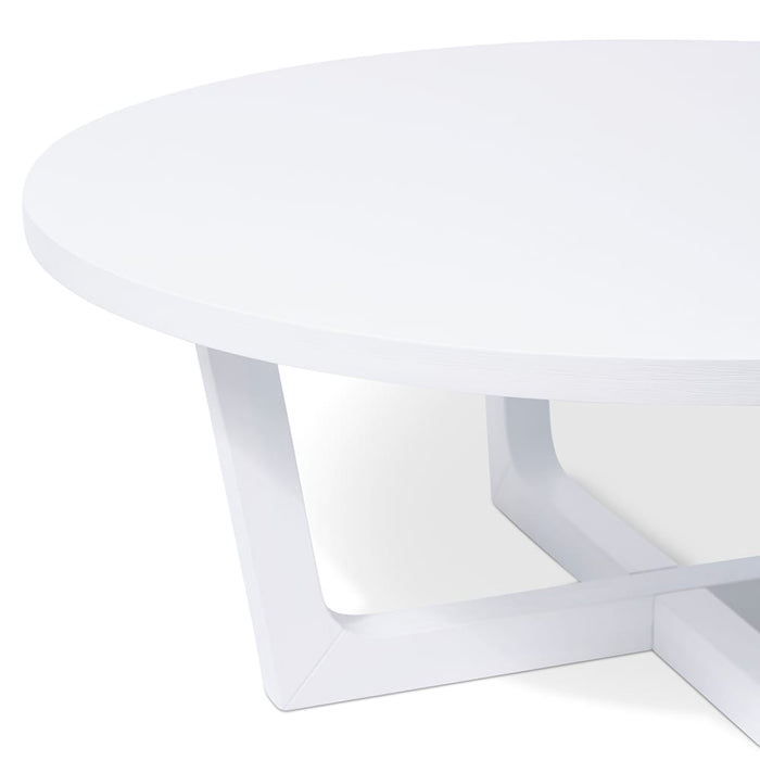 Jengo Coffee Table - White, 40cm (H)