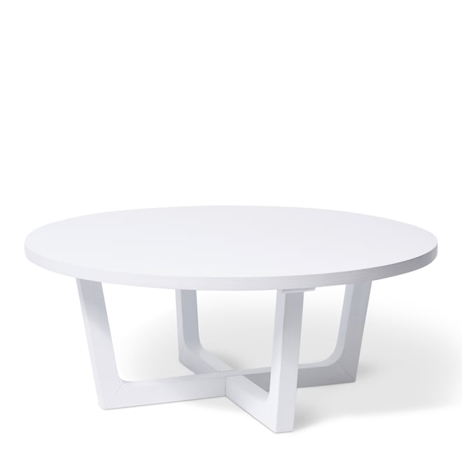 Jengo Coffee Table - White, 40cm (H)