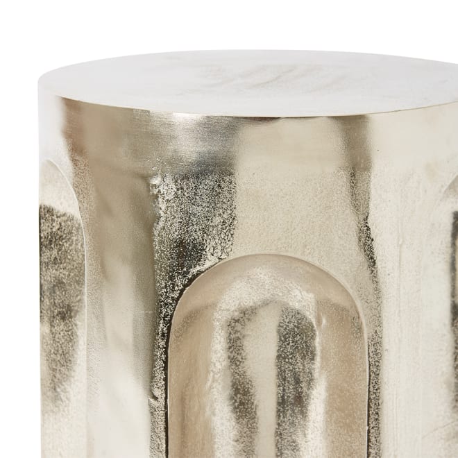 Mehkai Stool - Nickel, 49cm (H)