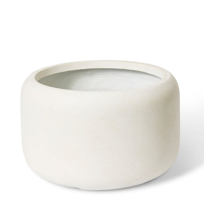 Saheed Low Fibrestone Planter - Beige