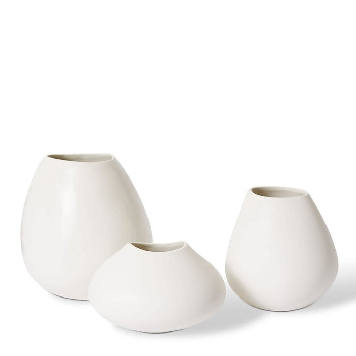 Nakano Pod Vase - White, 14cm (H)