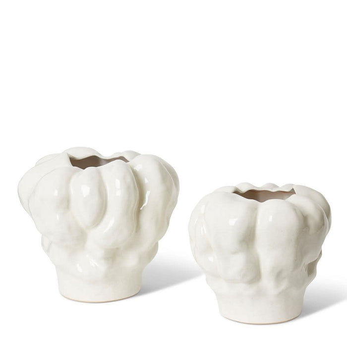 Indusa Vase - White, 26cm (H)