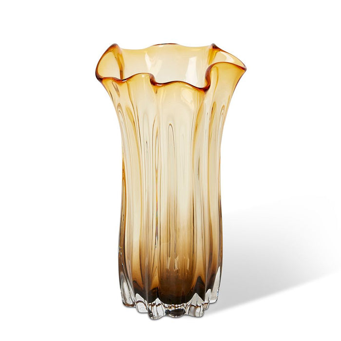 Timberly Vase - Amber, 30cm (H)