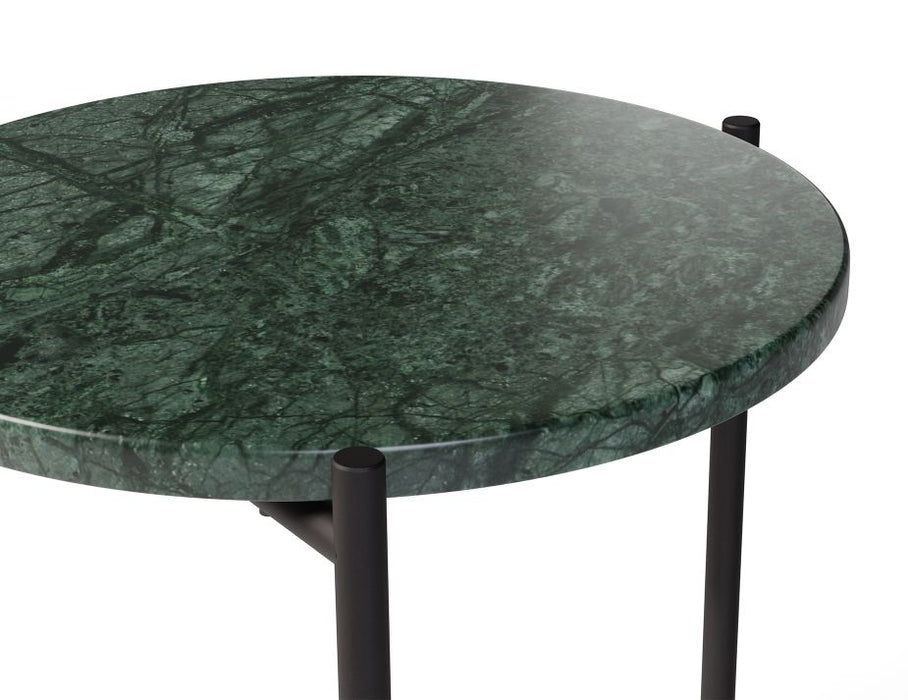 Nexus Marble Side Table - Green Guatemala