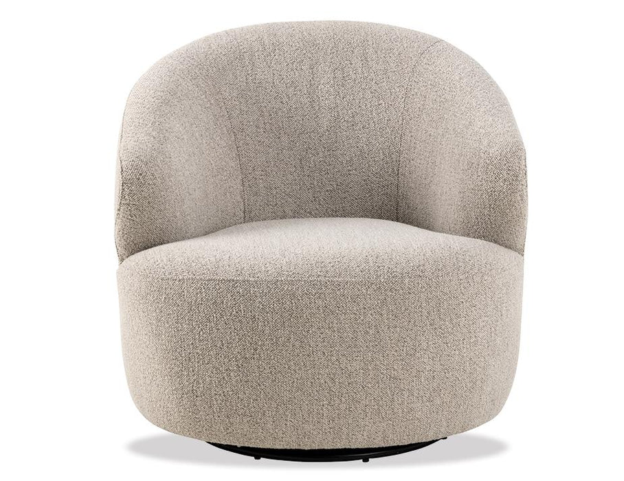 Mietta Swivel Lounge Chair - Oyster Grey