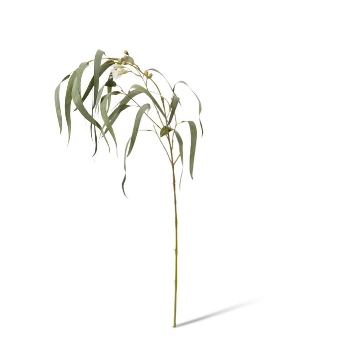 Eucy Flowering Spray Pack of 12 - White/Grey Green, 112cm (H)