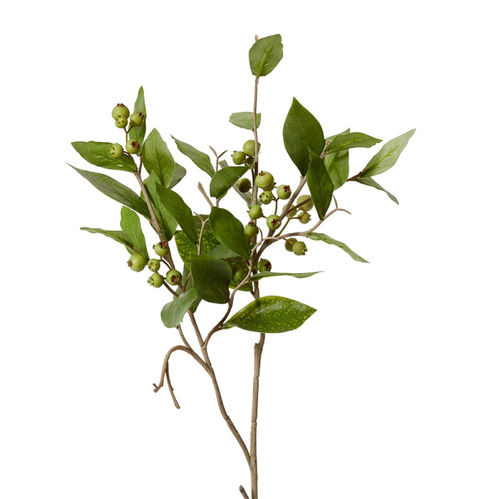 Berry Leaf Spray Pack of 12 - Green, 74cm (H)