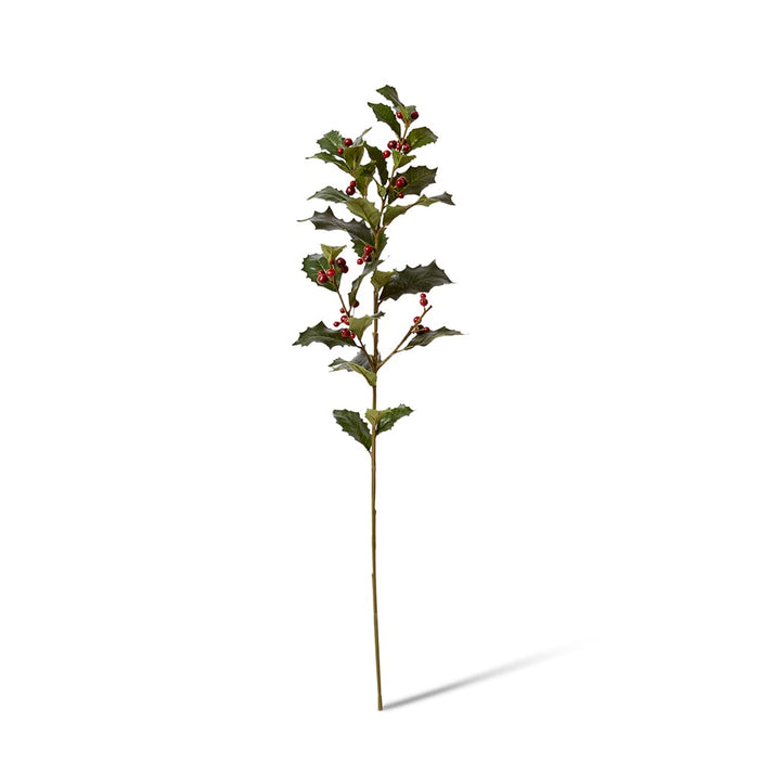 Holly Spray Pack of 12 - Red/Green, 74cm (H)
