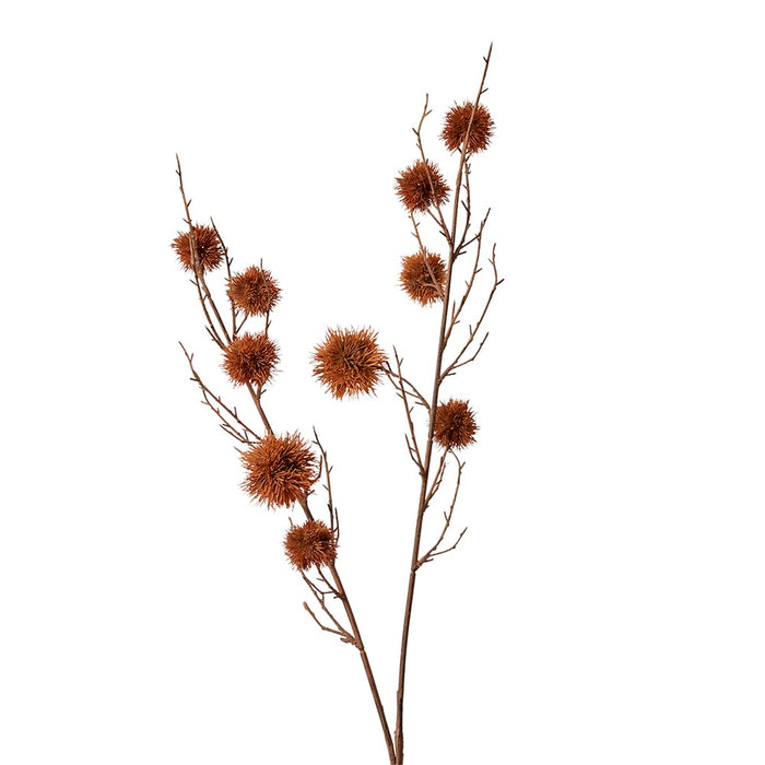 Spikey Chestnut Branch Pack of 12 - Brown, 106cm (H)