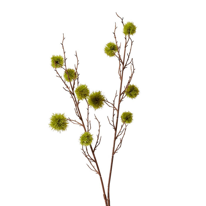 Spikey Chestnut Branch Pack of 12 - Green, 106cm (H)