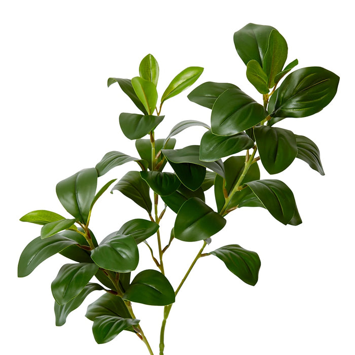 Lush Small Leaf Spray Pack of 12 - Green, 75cm (H)