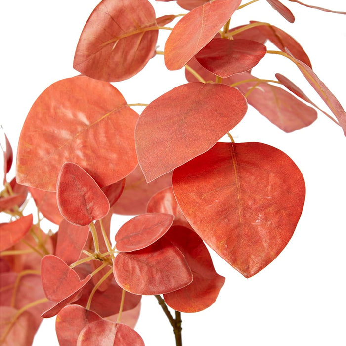 Smoke Leaf Branch Pack Of 12 - Red, 103cm (H)