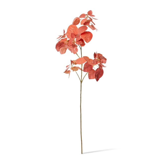 Smoke Leaf Branch Pack Of 12 - Red, 103cm (H)