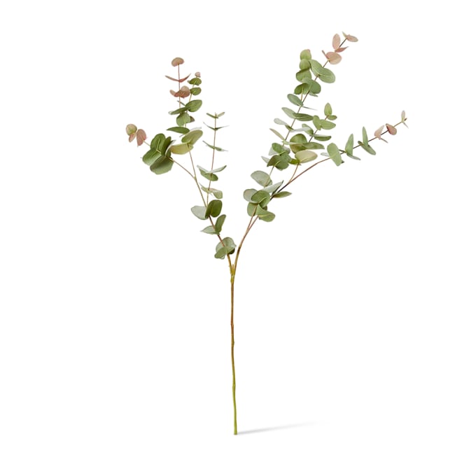 Eucalyptus Leaf Spray Pack Of 12 - Pink/Green, 102cm (H)