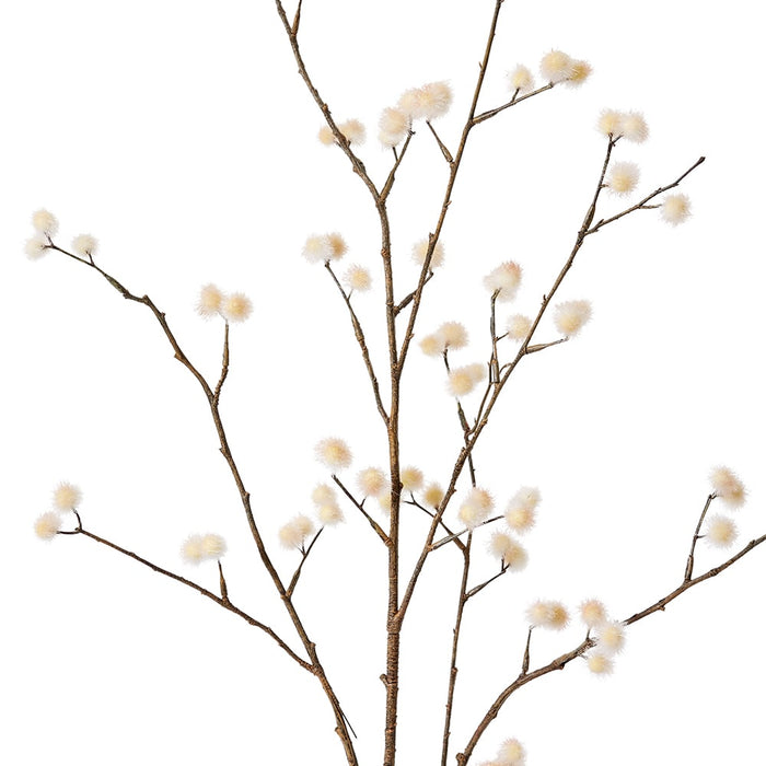 Pom Pom Spray Pack of 6 - Light Brown, 105cm (H)