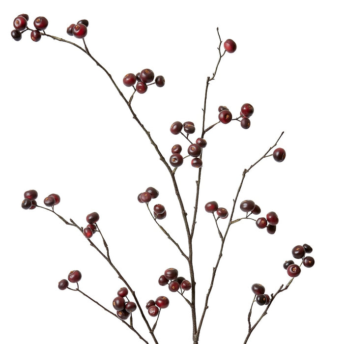 Berry Branch Pack of 12 - Burgundy, 105cm (H)