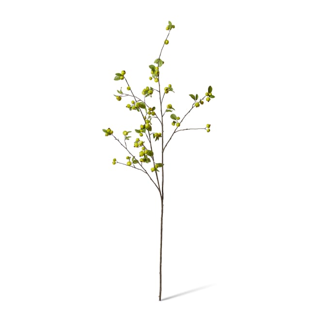Fruit Berry Branch Pack Of 6 - Green, 135cm (H)