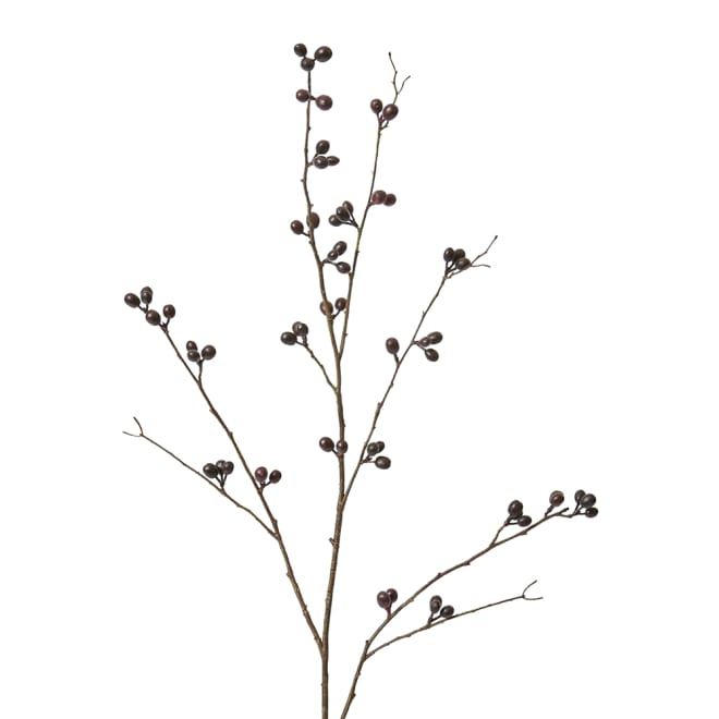 Bean Branch Pack Of 12 - Burgundy, 103cm (H)