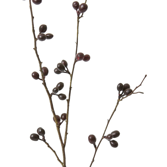 Bean Branch Pack Of 12 - Burgundy, 103cm (H)