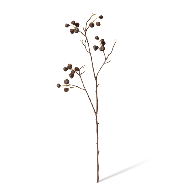 Mountain Apple Berry Branch Pack Of 12 - Burgundy, 91cm (H)