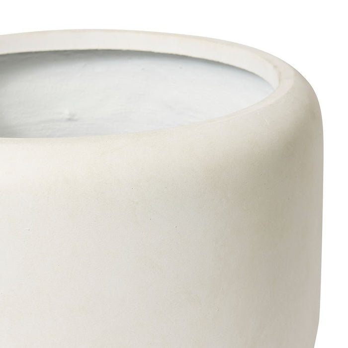 Saheed Low Fibrestone Planter - Beige