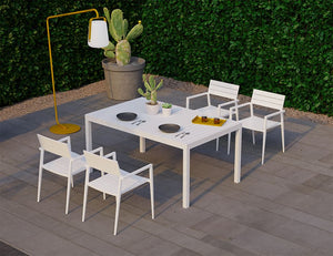 Halki Table - Outdoor - 160cm x 90cm - White