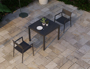 Halki Table - Outdoor - 90cm x 90cm - Charcoal