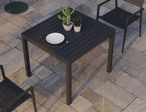 Halki Table - Outdoor - 90cm x 90cm - Charcoal