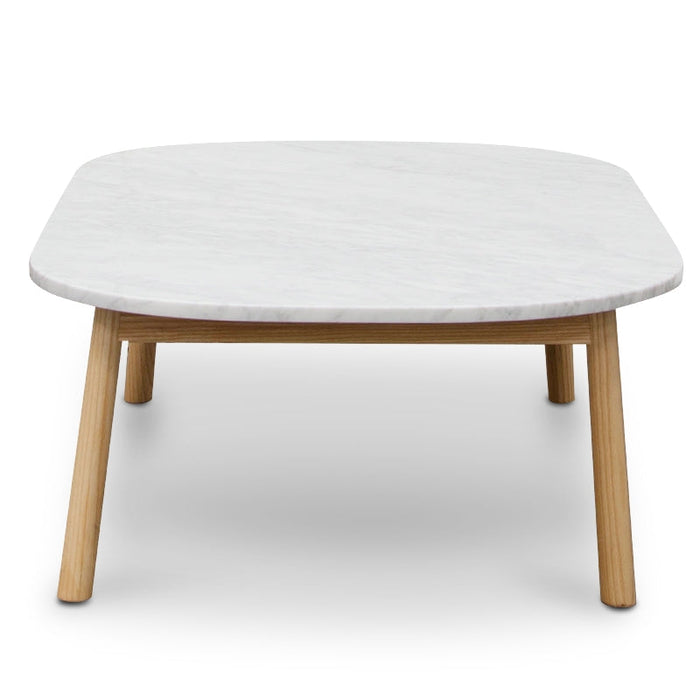 CCF2012-SD 110cm Marble Coffee Table - Natural Base