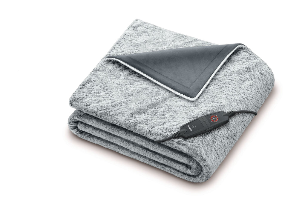 Beurer HD75NGP Super Cosy Heated Throw – Charcoal Grey