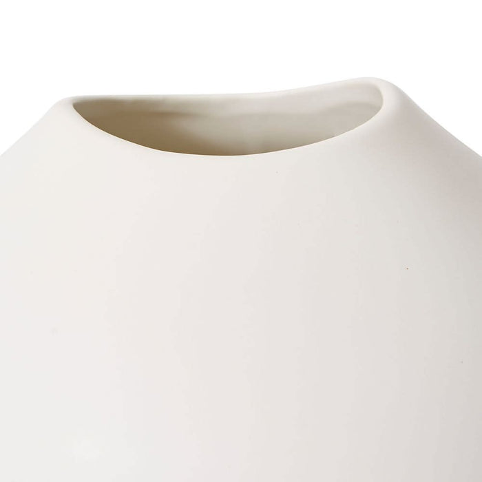 Nakano Pod Vase - White, 14cm (H)