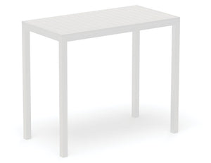 Halki Table - Outdoor - High Bar - 125cm x 65cm - White