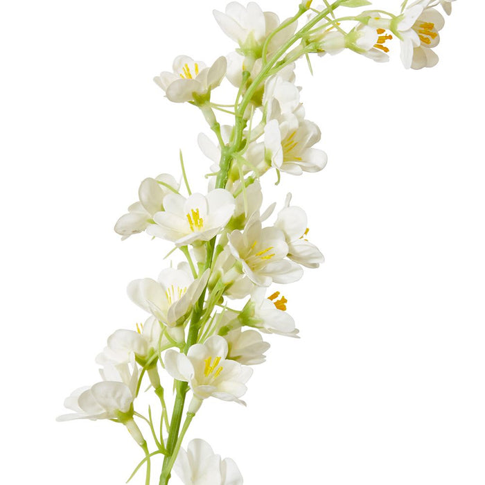 Delphinium Stem Pack of 12 - White, 86cm (H)