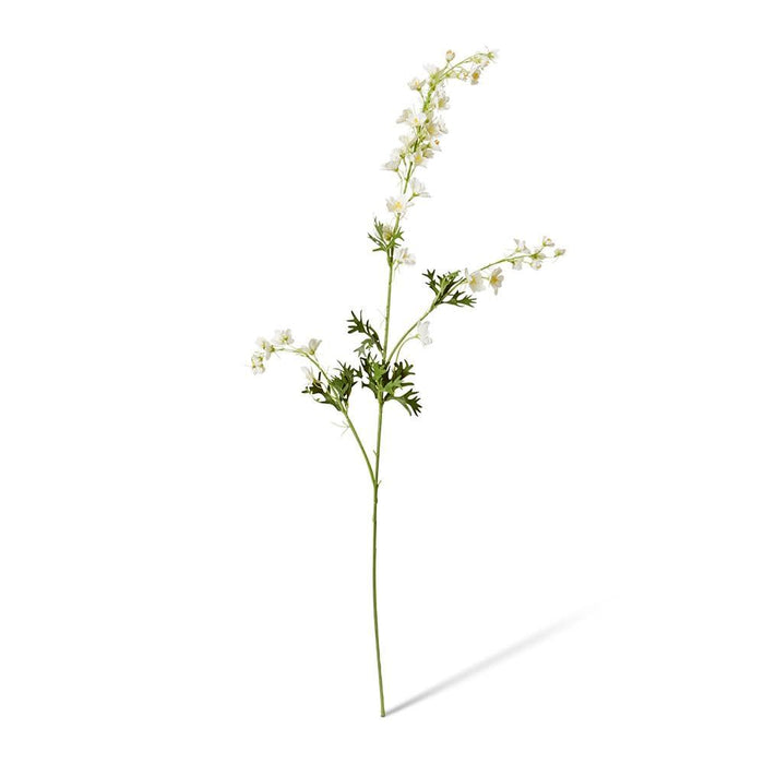 Delphinium Stem Pack of 12 - White, 86cm (H)