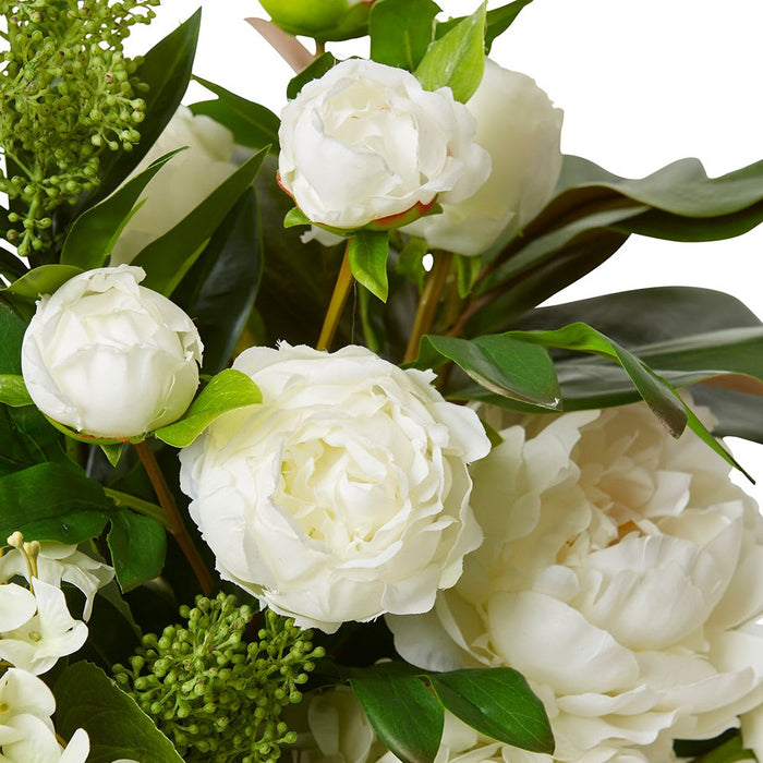 Garden Mix White (DS) - White/Clear, 55cm (H)