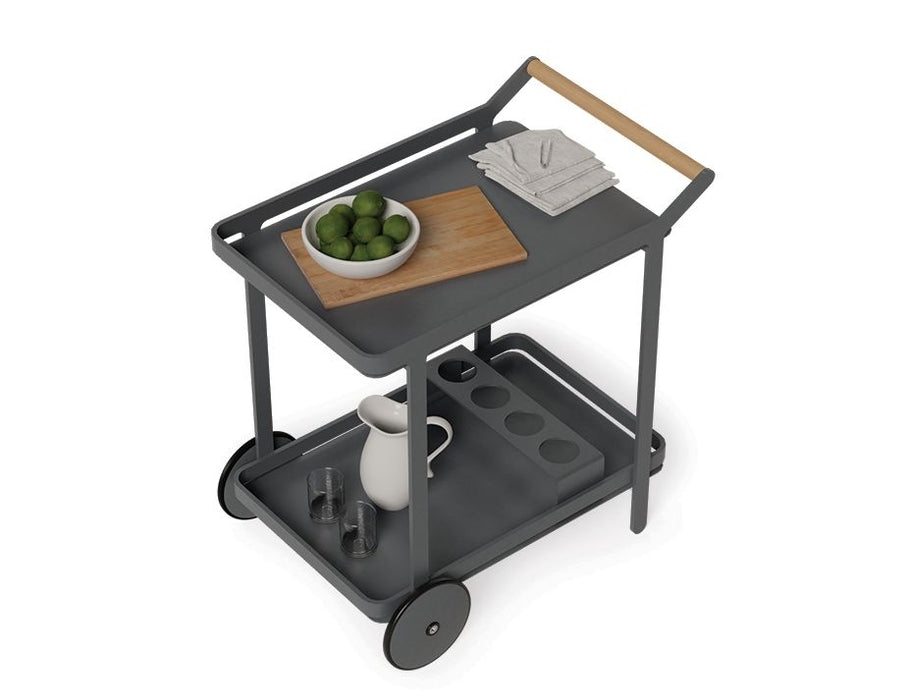 Imola Outdoor Bar Cart - Charcoal