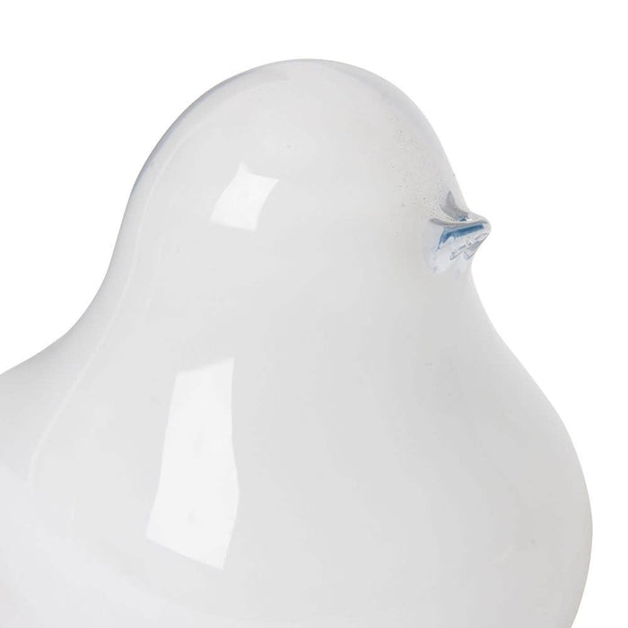 Flynn Glass Lg Bird - White, 13cm (H)