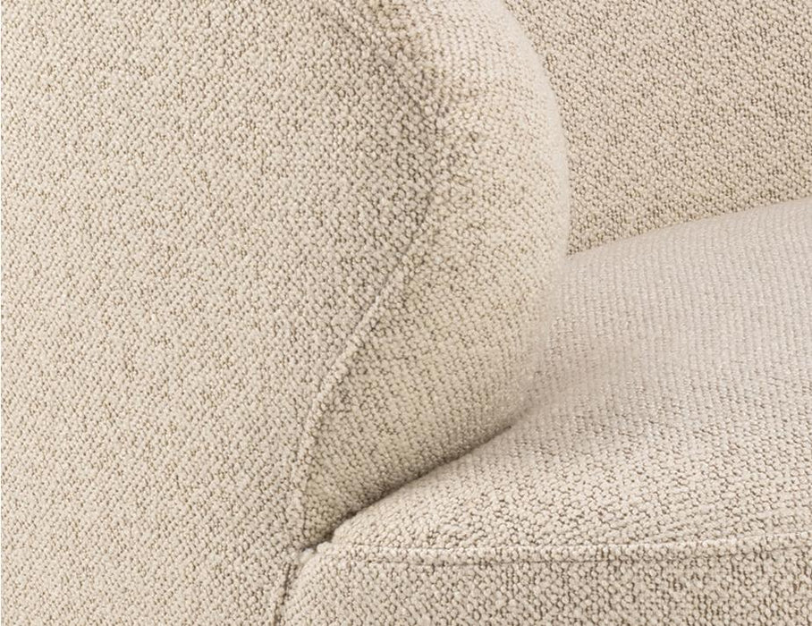 Mietta Swivel Lounge Chair - Ivory Cream