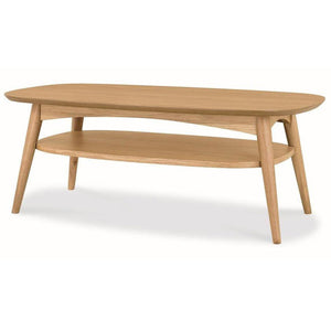 Modern Concepts Johansen Scandinavian 109cm Oak Rectangle Coffee Table - Natural