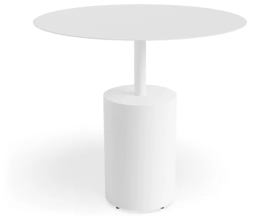 Karo Side Table - White, Wood, 45cm W
