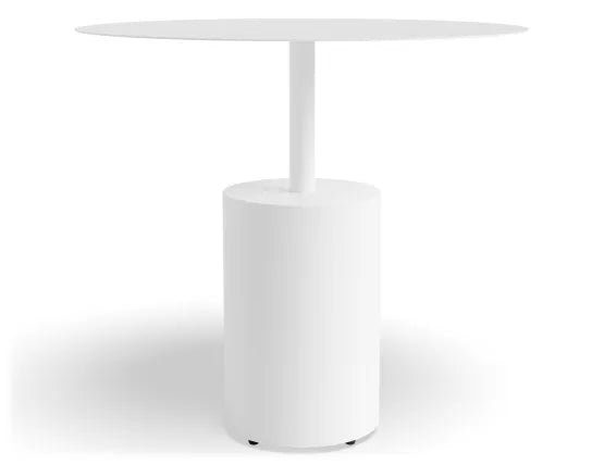 Karo Side Table - White, Wood, 45cm W