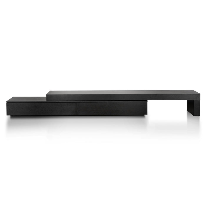 CTV6132-CN Extendable Entertainment TV Unit - Black Oak