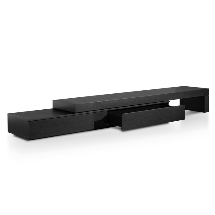 CTV6132-CN Extendable Entertainment TV Unit - Black Oak