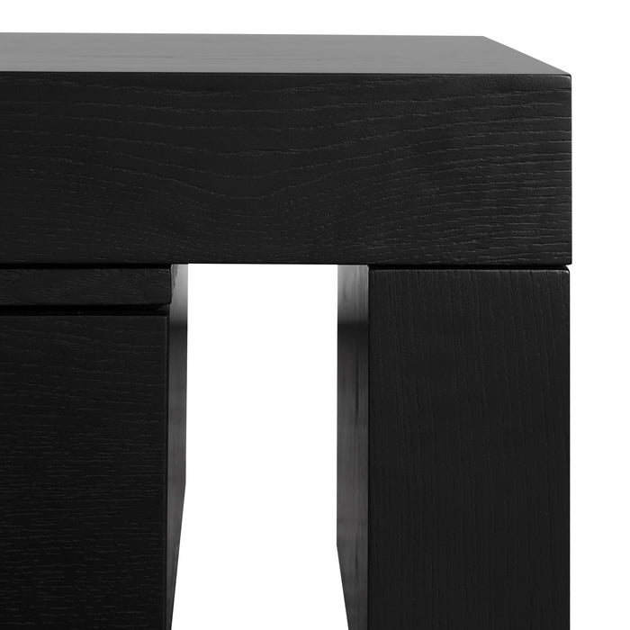 CTV6132-CN Extendable Entertainment TV Unit - Black Oak